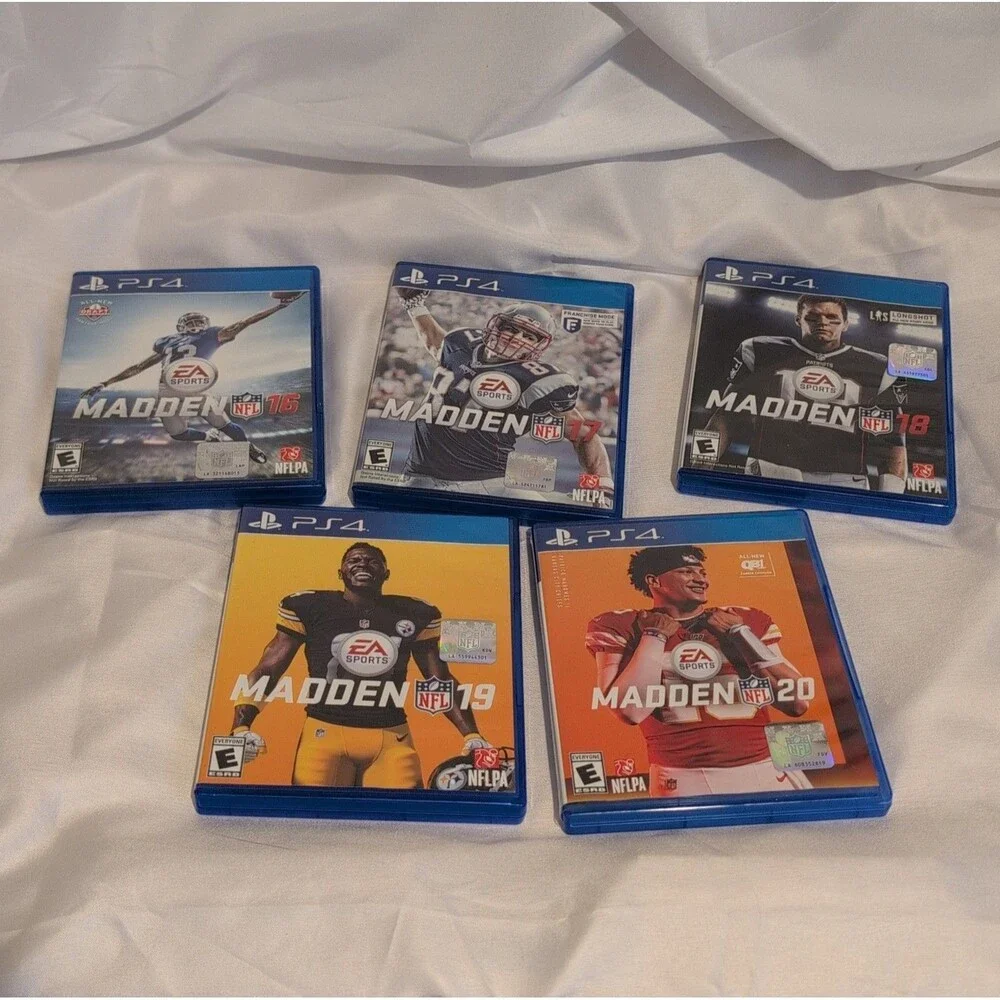 PS4 Madden NFL Game Lot of 5: 16, 17, 18, 19, 20